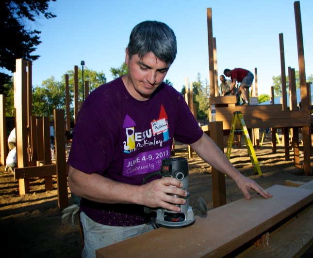 Phil rebuilding McKinley Park playground